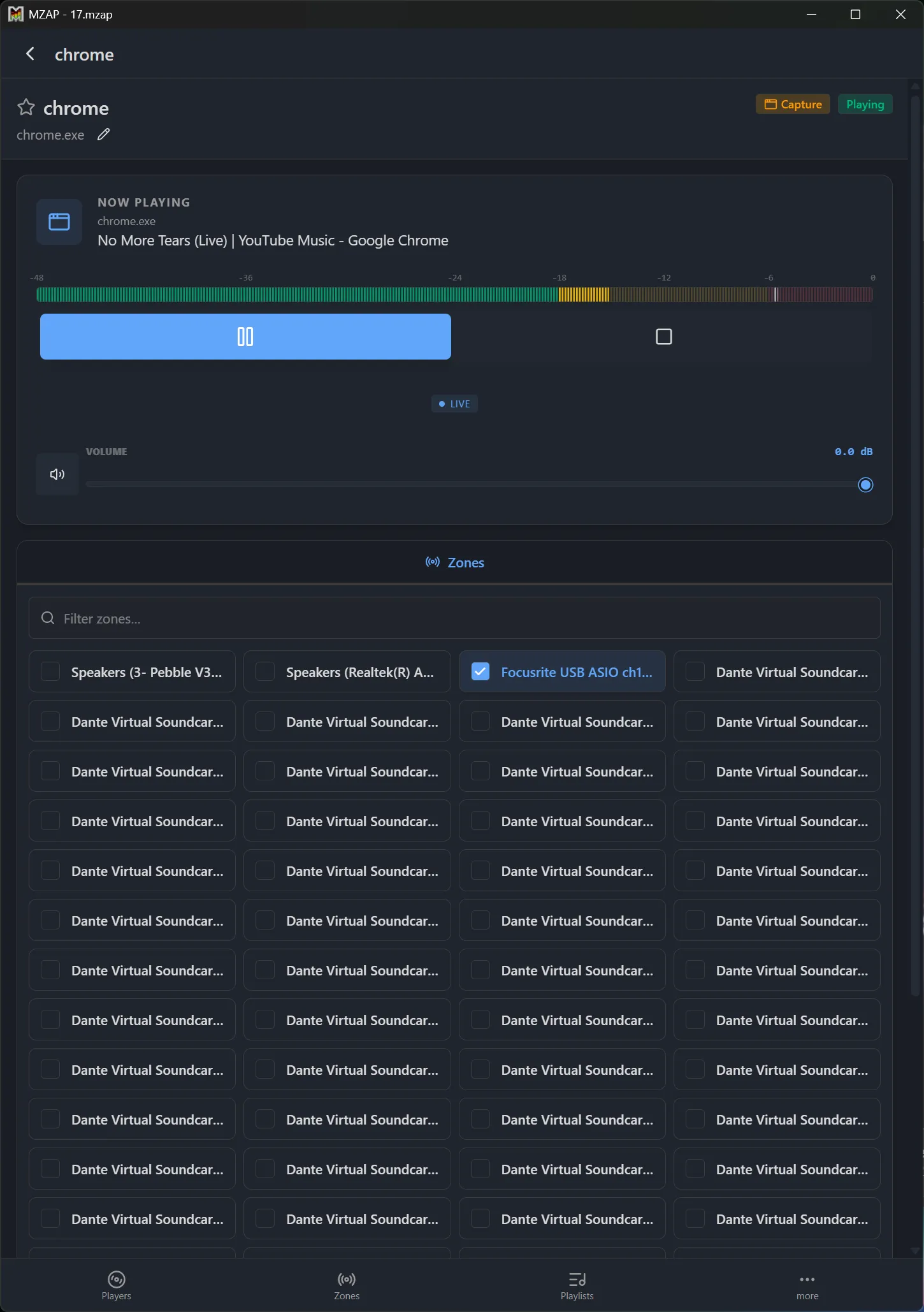 Per-application audio capture