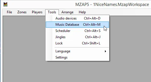 Tools-Music Database
