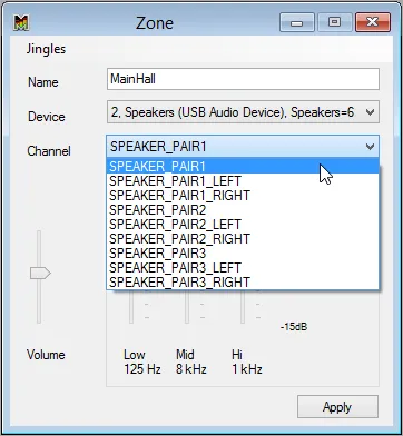 Zone-Mono Channels