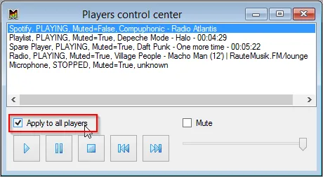 Players Control Center - Apply to all players