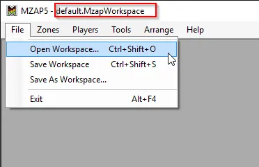 Open Workspace file