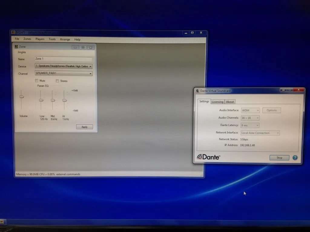 Multi Room Audio Player Zoneneinstellungen