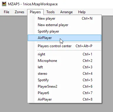AirPlayer öffnen
