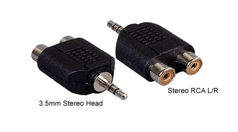 Cinch-zu-Mini-Klinke-Adapter