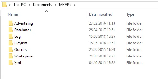 MZAP5 folder