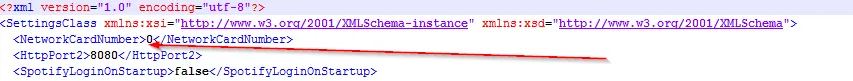 Multi Room Audio Player settings XML file